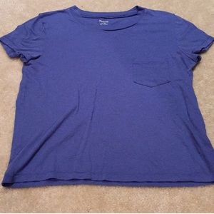 Madewell pocket T shortsleeved periwinkle blue